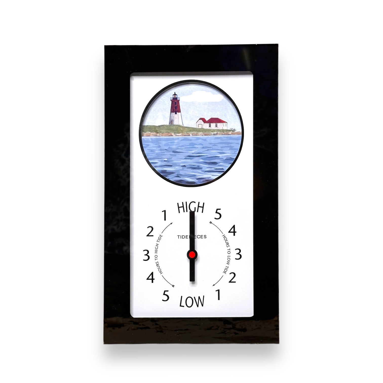 Tidepieces - Point Judith Light Tide Clock - Black Flat Panel - Mellow Monkey