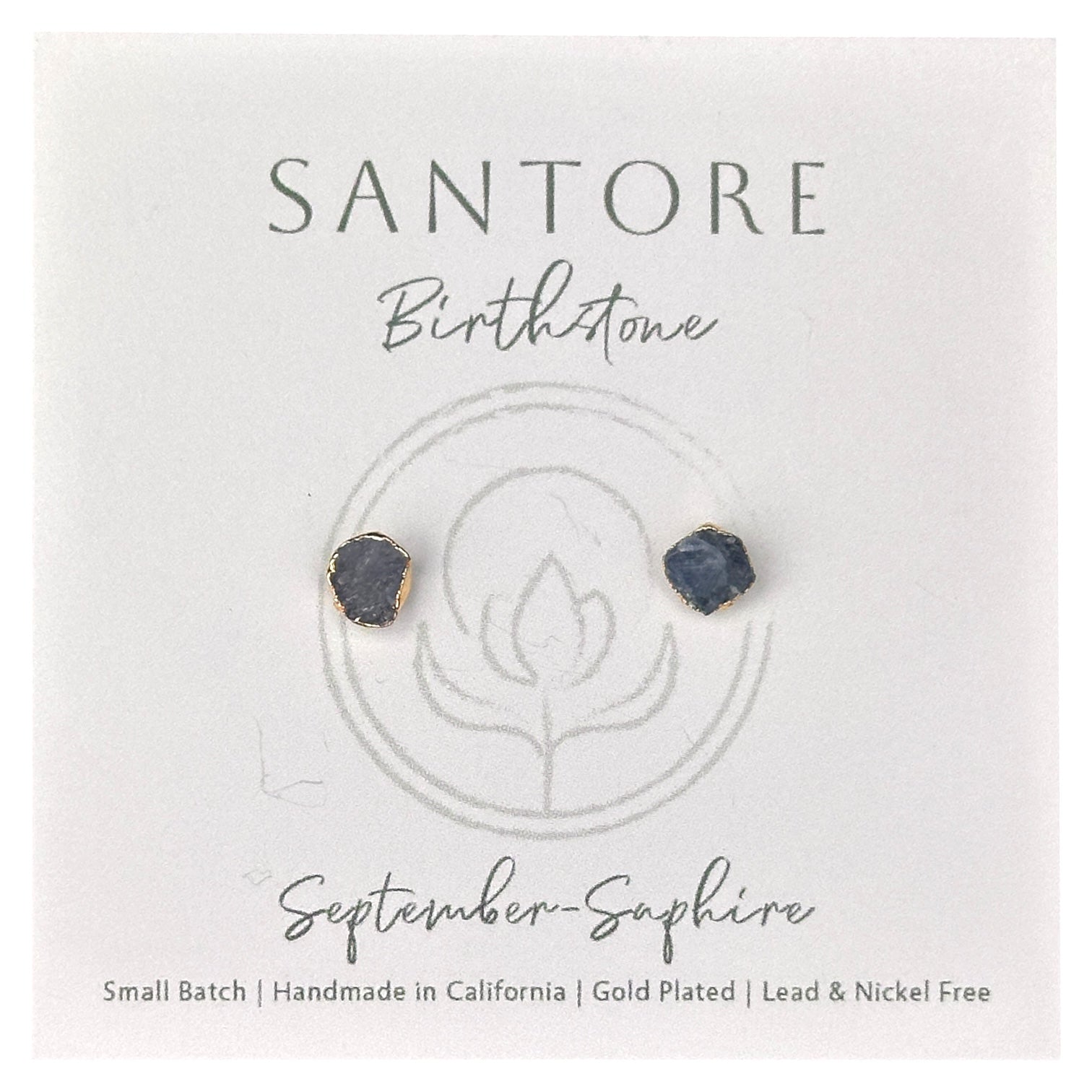 Santore Birthstone Stud Gemstone Earrings - Mellow Monkey
