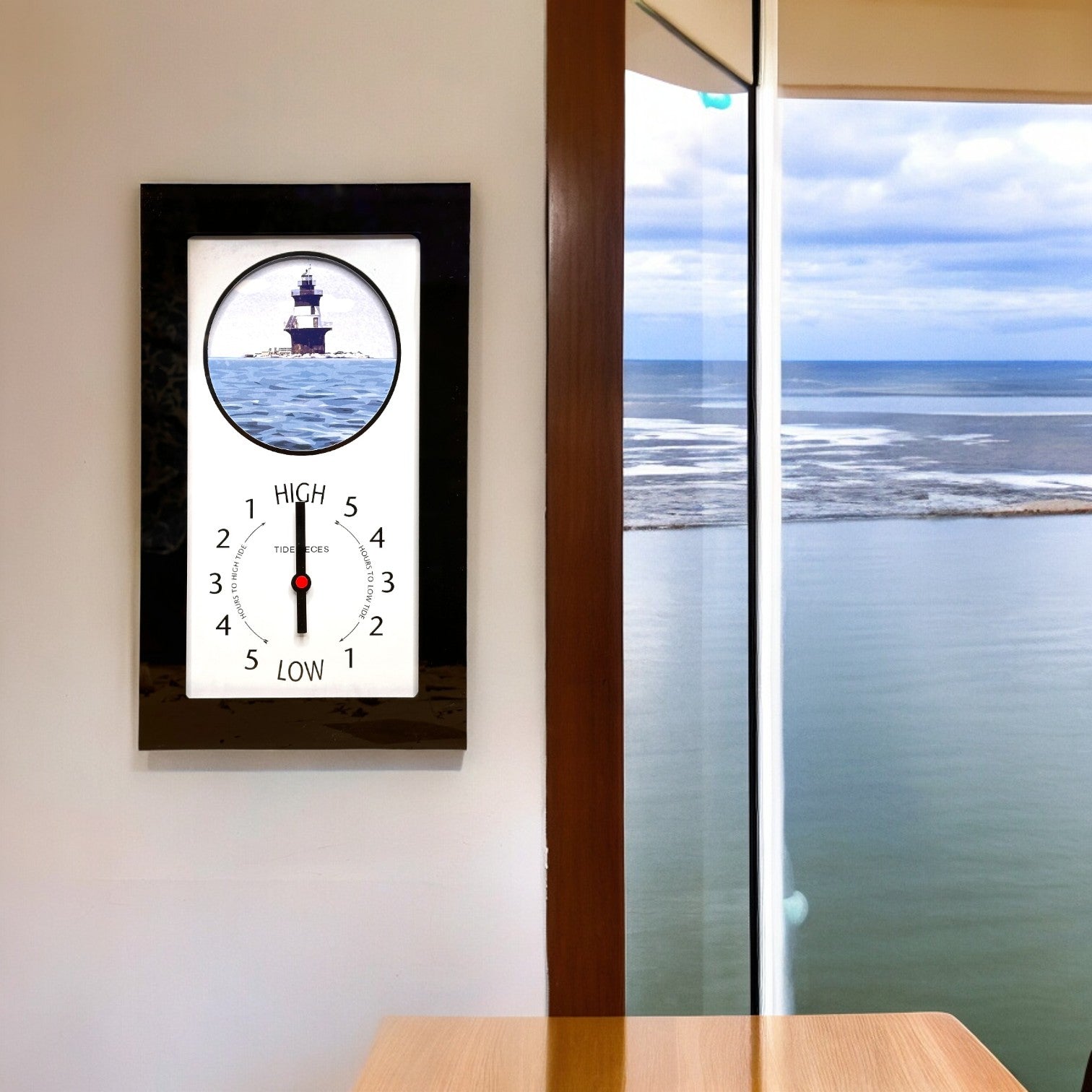 Tidepieces - Orient Point Light Tide Clock - Black Flat Panel - Mellow Monkey