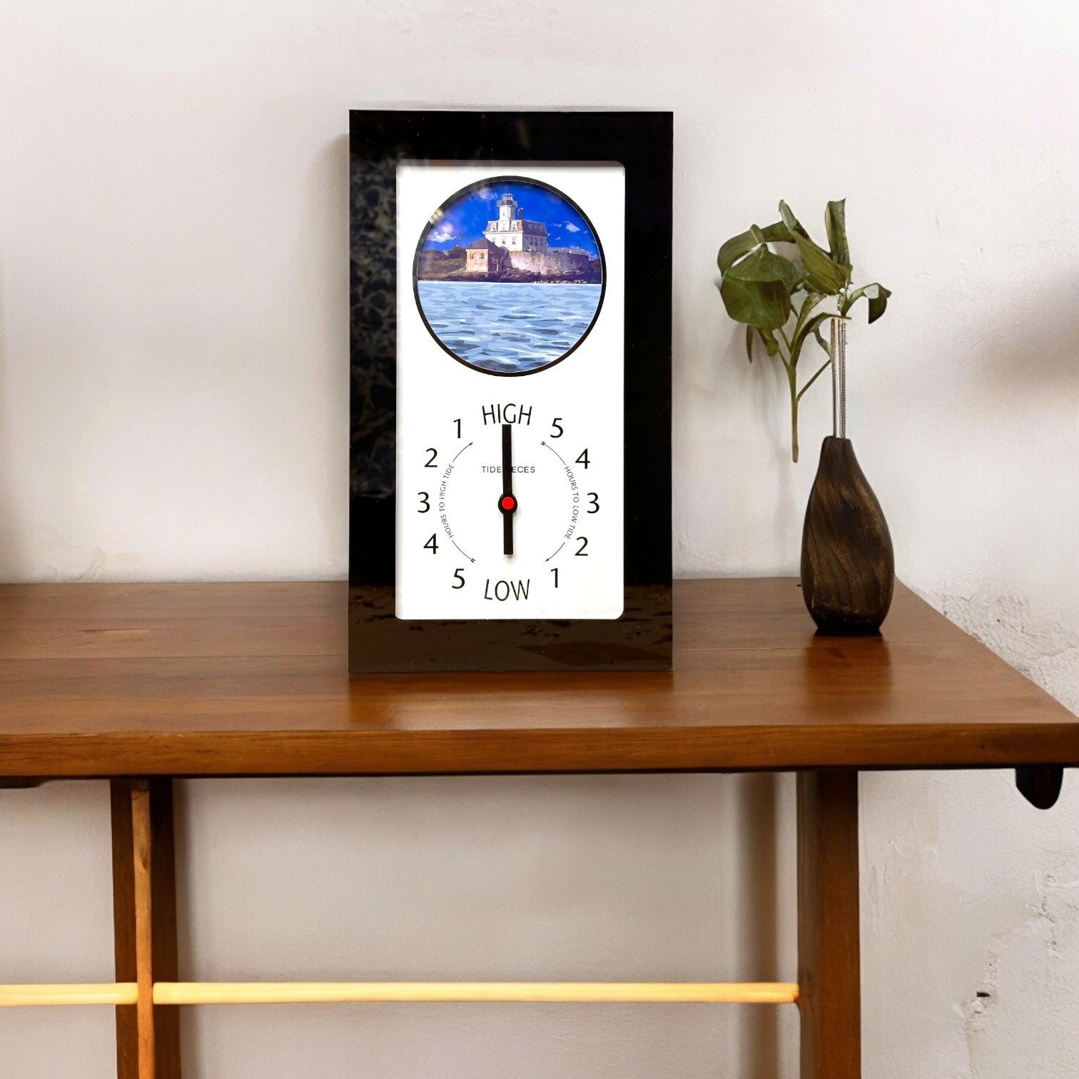 Tidepieces - Rose Island Newport Light Tide Clock - Black Flat Panel - Mellow Monkey