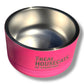 The Real Housecats of Stratford - Pet Food Bowl - Pink - 18 oz - Mellow Monkey