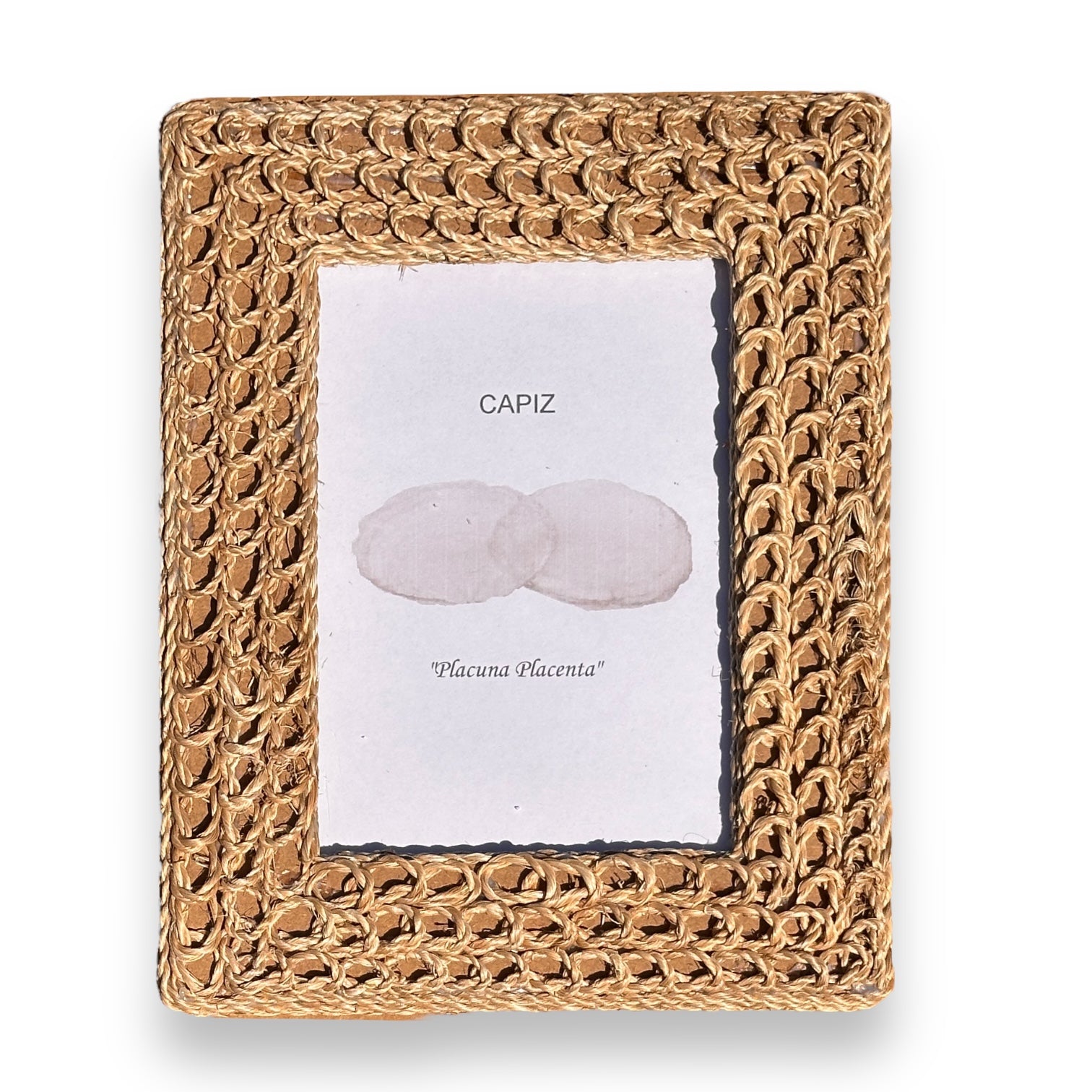 Abaca Rope Weave Picture Frame -  For 5x7 Photo - Mellow Monkey