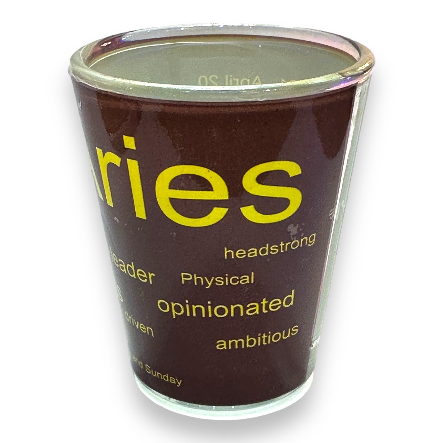 Aries Zodiac Shot Glass - 2-oz - Mellow Monkey