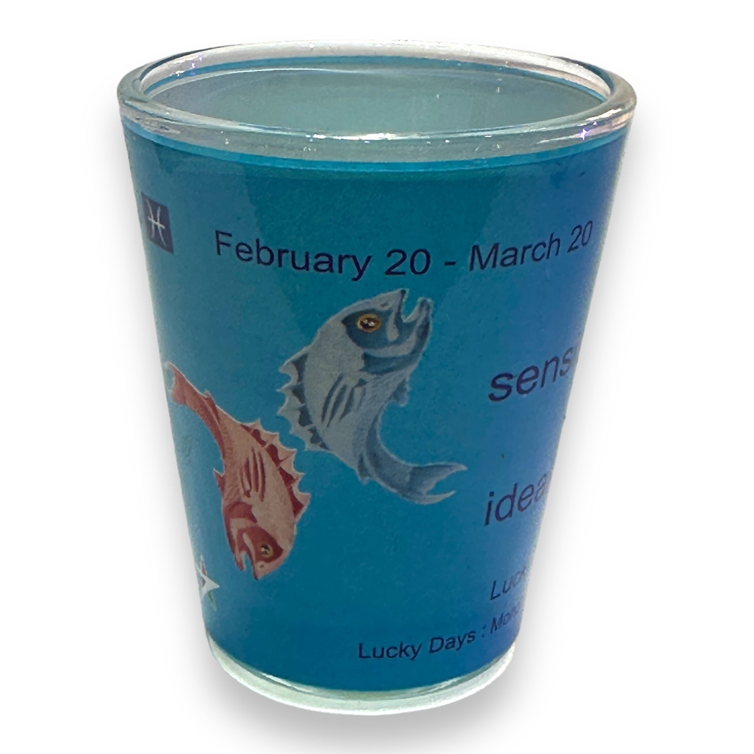 Pisces Zodiac Shot Glass - 2-oz - Mellow Monkey