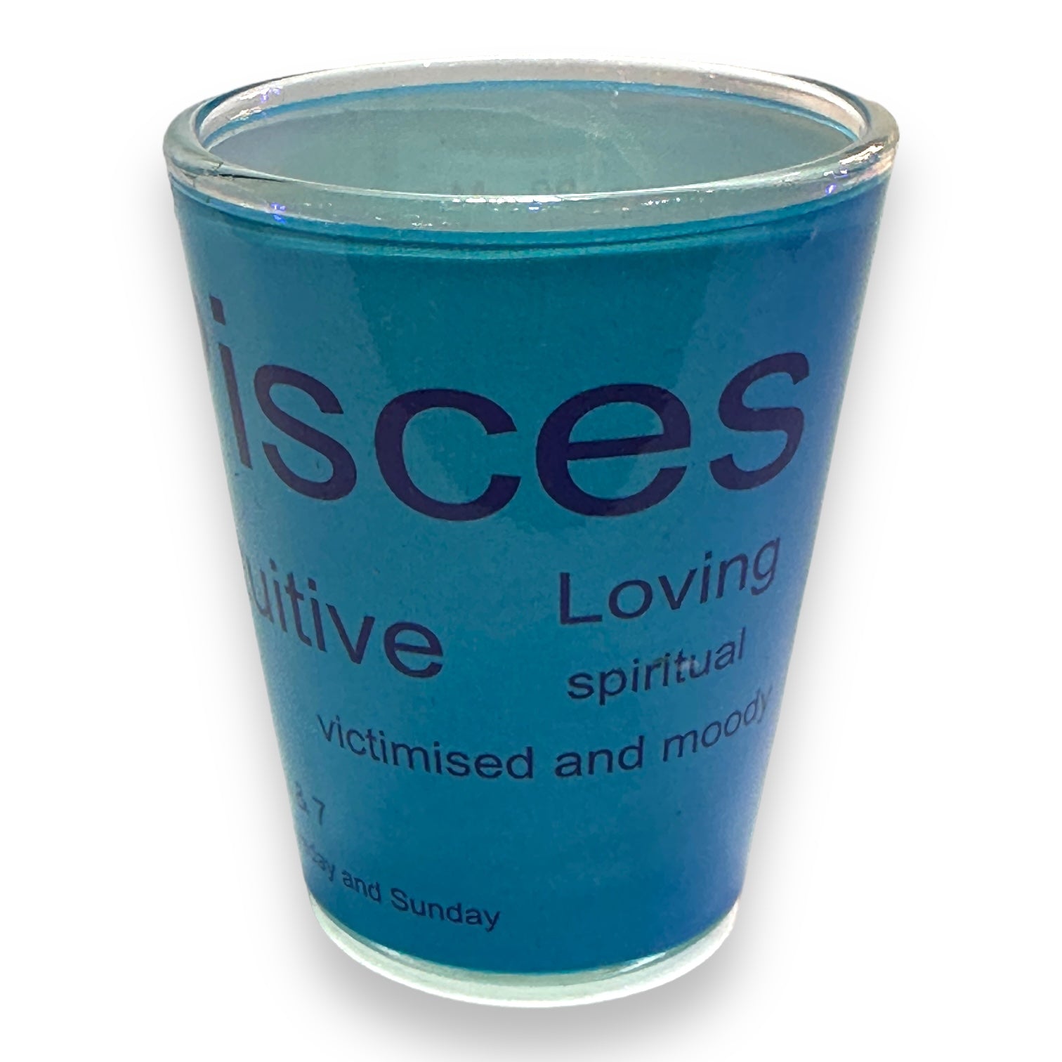 Pisces Zodiac Shot Glass - 2-oz - Mellow Monkey