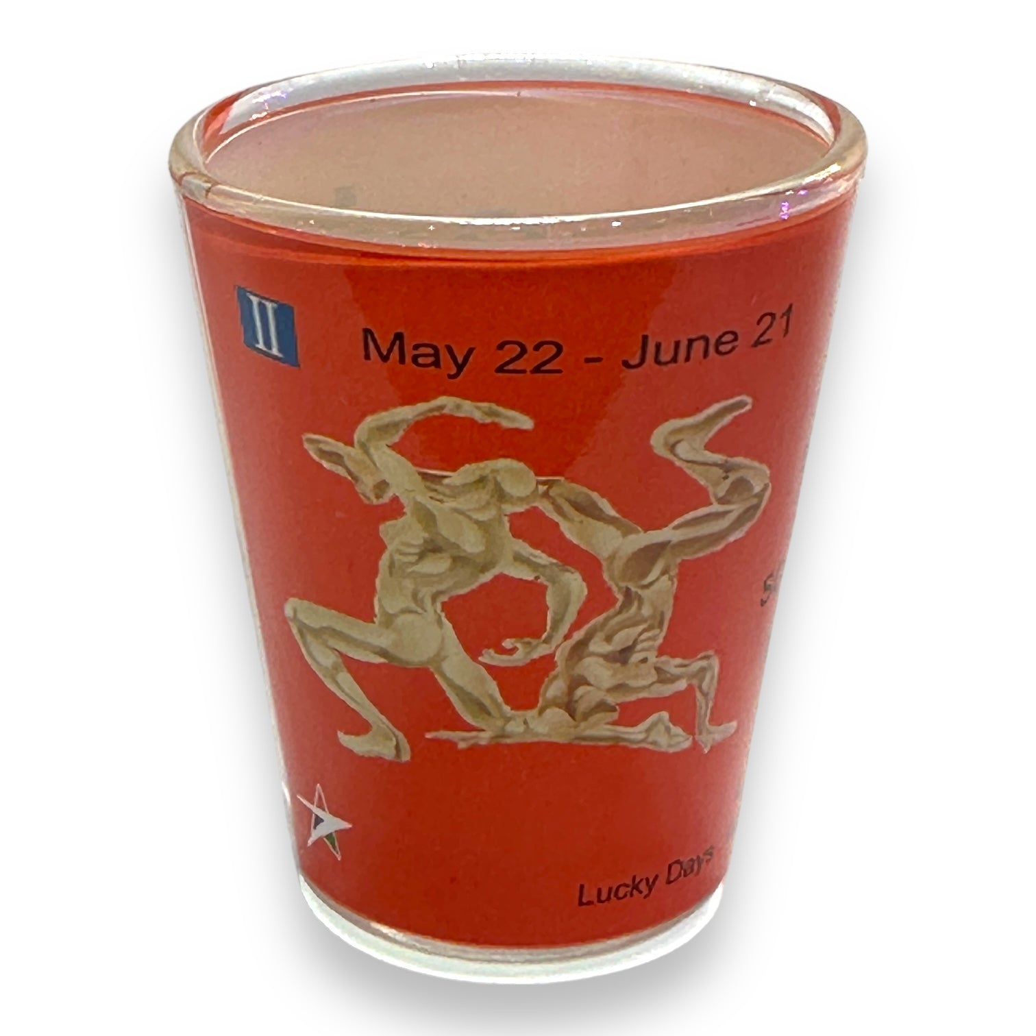 Gemini Zodiac Shot Glass - 2-oz - Mellow Monkey