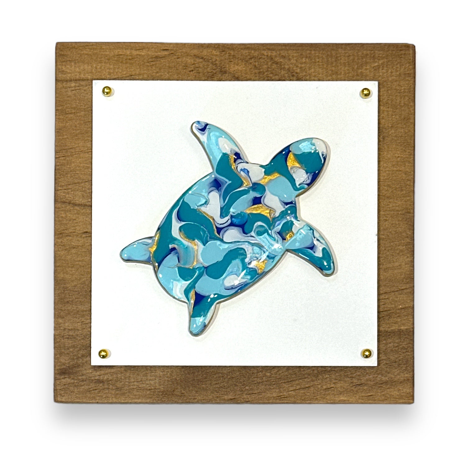 Sea Turtle Resin Art - 5 1/2'' - Mellow Monkey