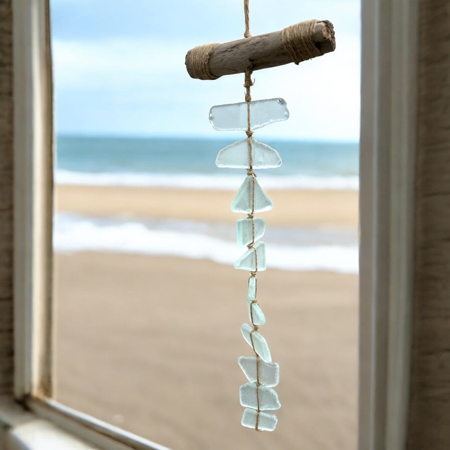 Sea Glass and Driftwood Tassel - 16-in - Mellow Monkey