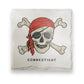 Connecticut - Skull & Bones Ceramic Coaster - 4-1/4-in - Mellow Monkey