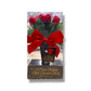 Dozen Belgian Milk Chocolate Roses In Vase - Mellow Monkey