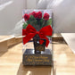 Dozen Belgian Milk Chocolate Roses In Vase - Mellow Monkey