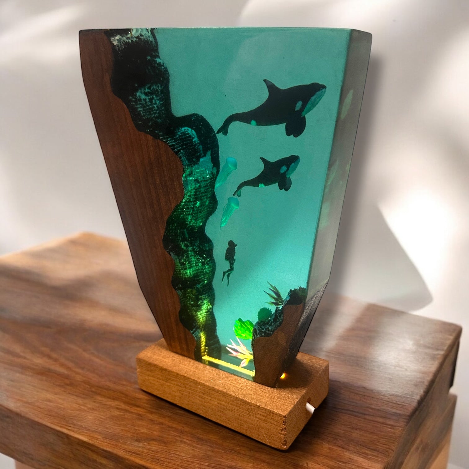 Lighted Deep Sea Diver Table Lamp - 7-1/4-in - Mellow Monkey