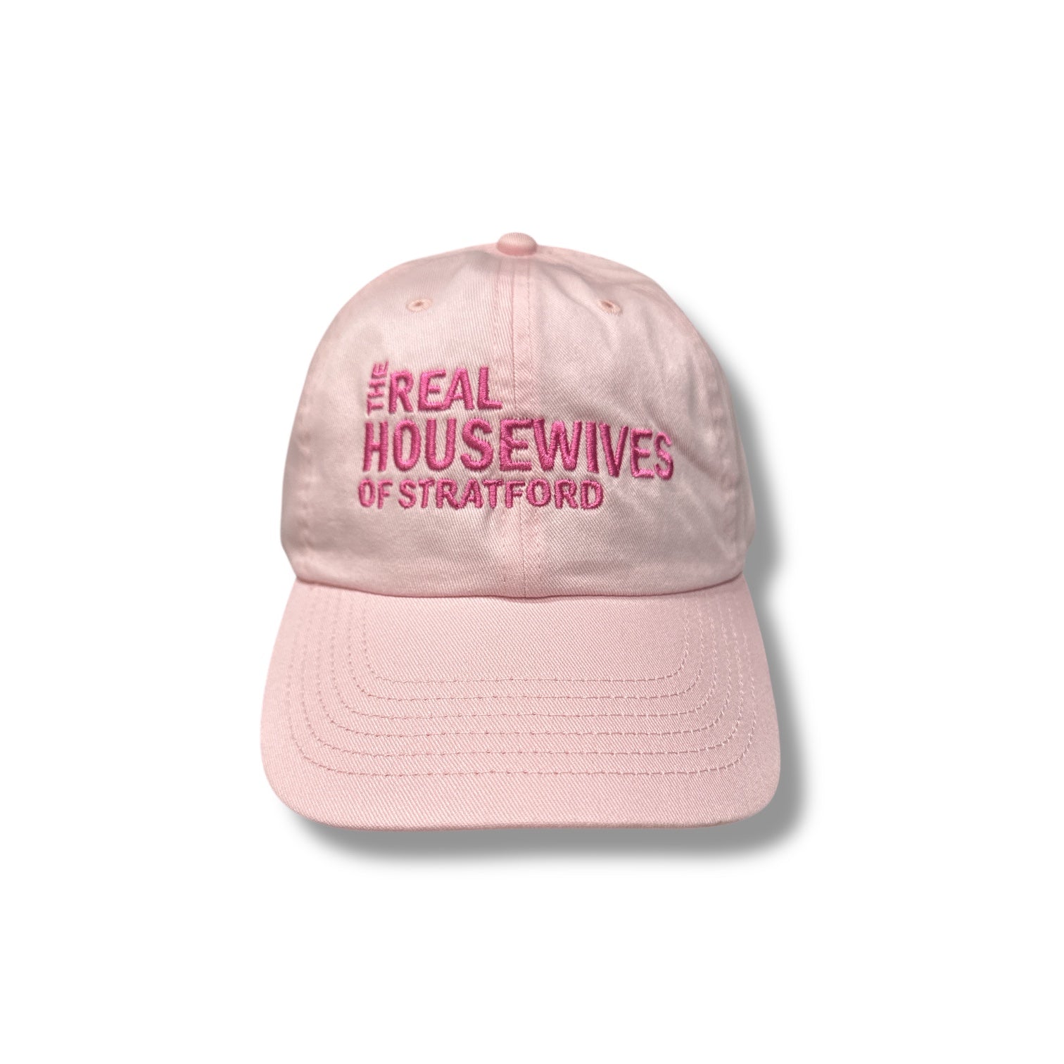 Real Housewives of Stratford Pink Embroidered Baseball Cap - Mellow Monkey