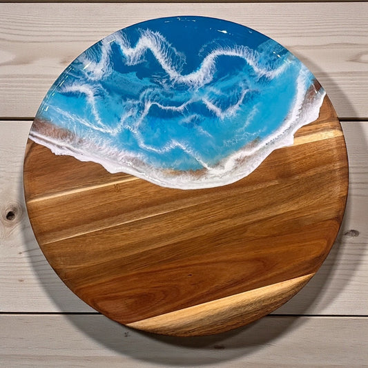 Acacia Wood Lazy Susan - Maldives- 16-in - A