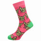 Pink Kitty - Natural Bamboo Knit Socks - Mellow Monkey