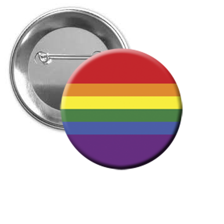 Pride - Pin Back Button - 1-1/4-in - Mellow Monkey