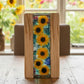 Sunflower Strawflower Resin and Wood Charcuterie Serving Tray - 18-in - Mellow Monkey