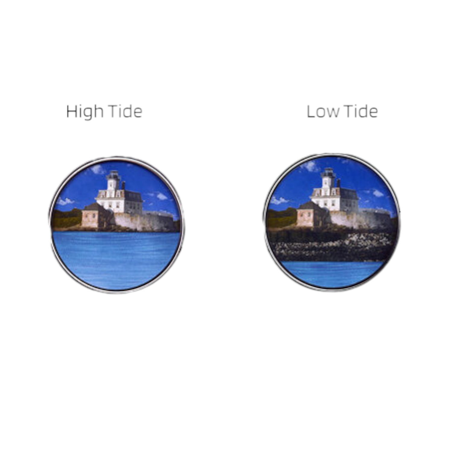 Tidepieces - Rose Island Newport Light Tide Clock - Black Flat Panel - Mellow Monkey