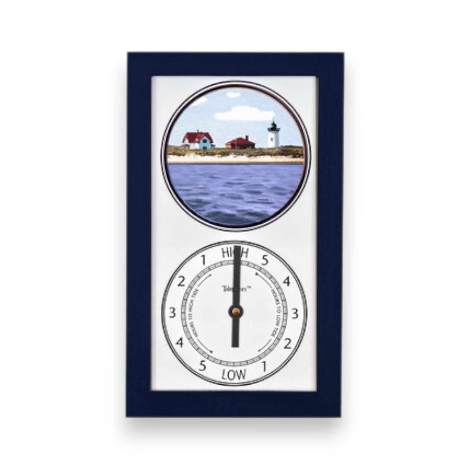 Tidepieces - Race Point Provincetown Cape Cod Massachusetts - Tide Clock - NAVY - Mellow Monkey