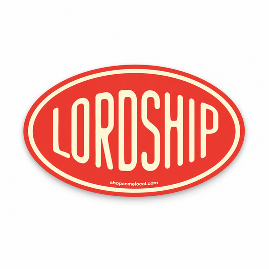 Lordship Vintage Oval Vinyl Decal