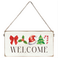Christmas Icons Welcome Twine Sign - 11-in. - Mellow Monkey