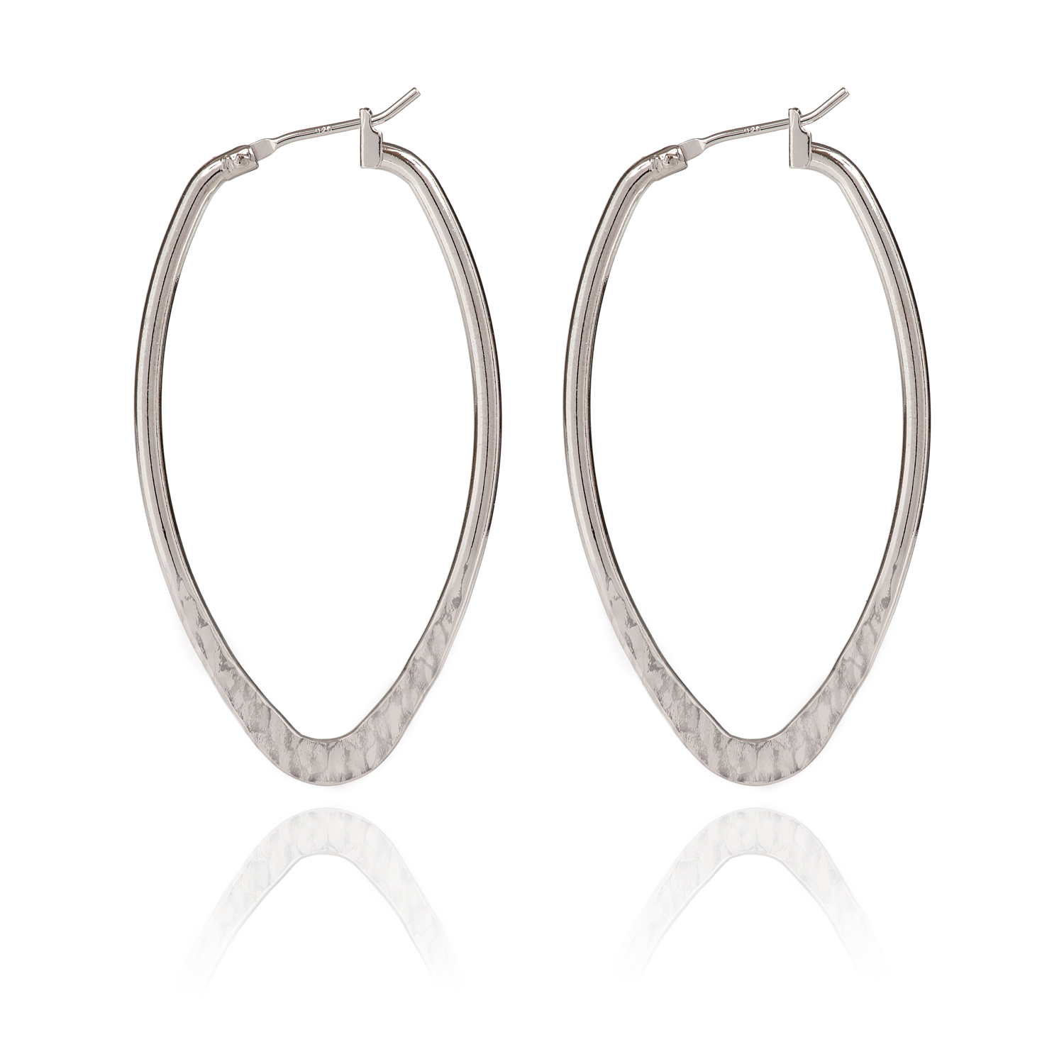 Spirit Earrings - Hammered Olive Hoop - SA-0099 - Mellow Monkey