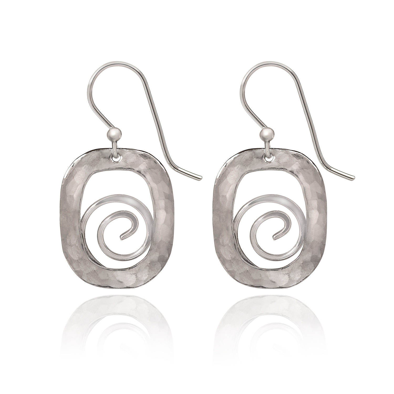 Spirit Earrings - Coil in Soft Square - SA-0297 - Mellow Monkey