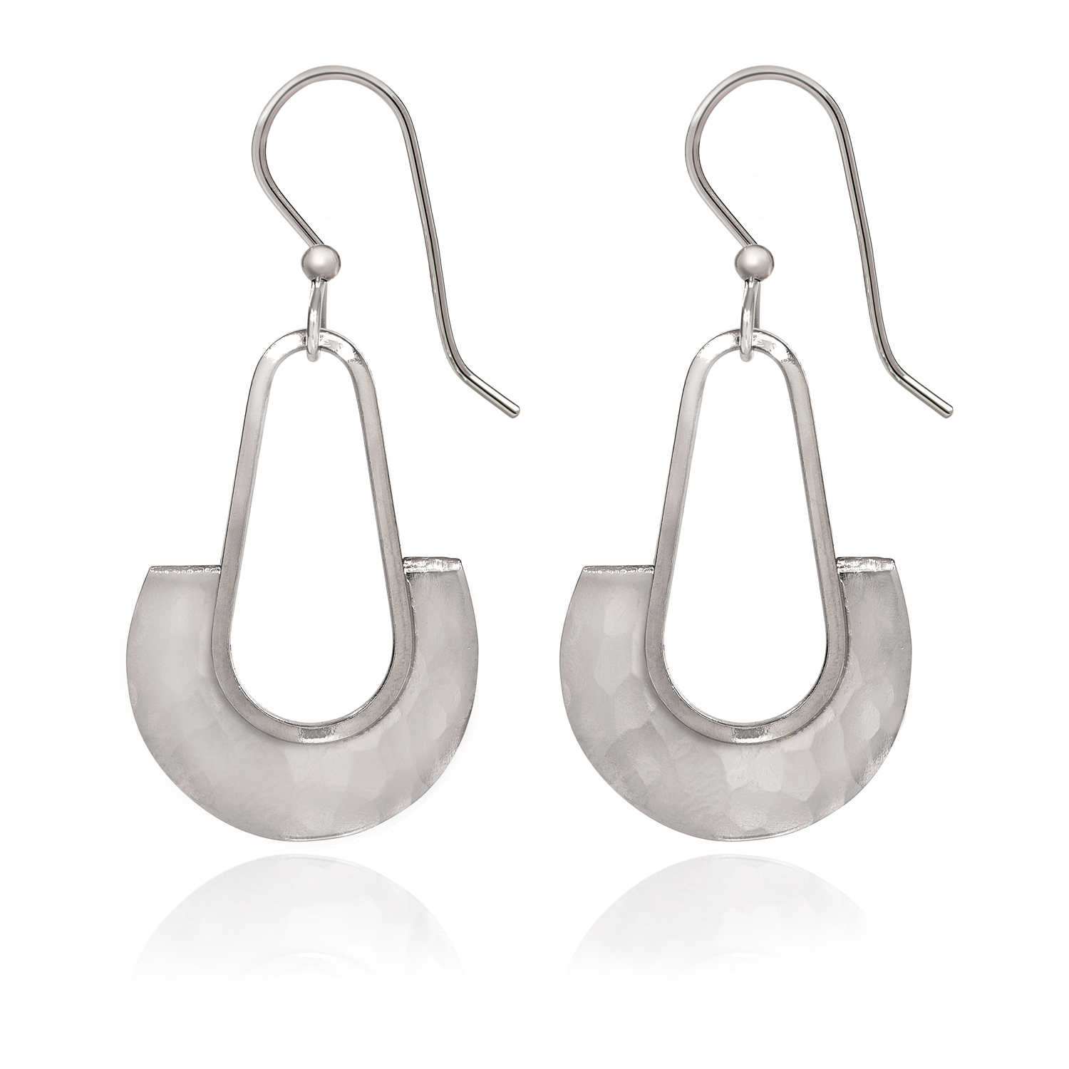 Spirit Earrings - Teardrop with Half Round - SA-0329 - Mellow Monkey