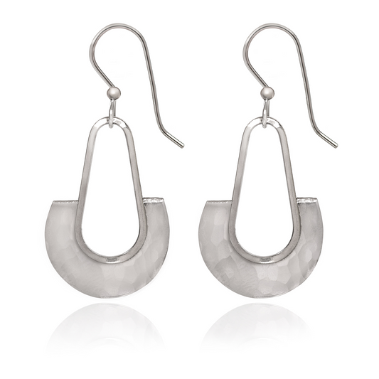 Spirit Earrings - Teardrop with Half Round - SA-0329 - Mellow Monkey