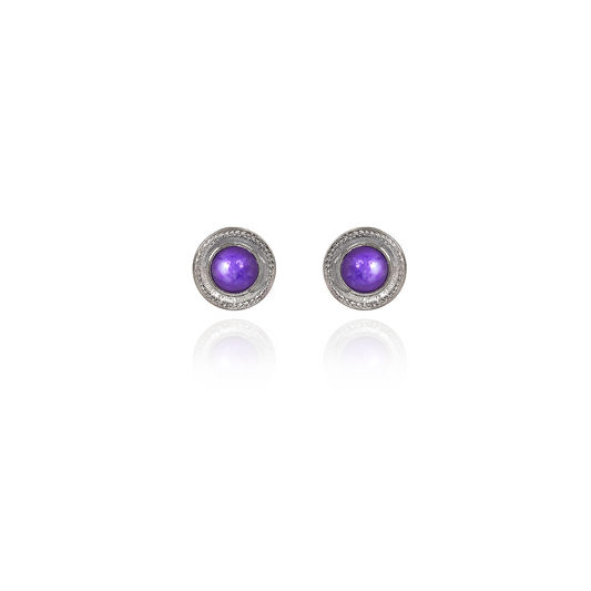 Spirit Earrings - Dainty Stone Stud - SA-0331A - Mellow Monkey