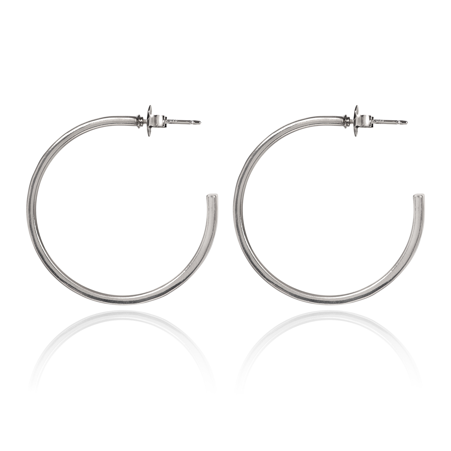 Spirit Earrings - Hammered Hoop - SA-0370 - Mellow Monkey