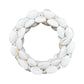White Arc Shells Candle/Napkin Ring - 4-in - Mellow Monkey