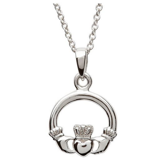 Sterling Silver Claddagh Pendant - Mellow Monkey