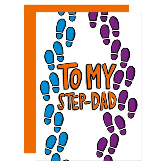 To My Step Dad - Father's Day - Greeting Card - Mellow Monkey
