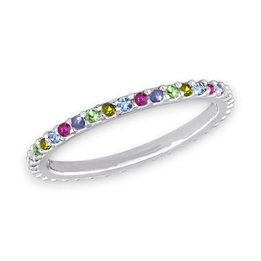 Thin Multi Diamond - Stack Ring - Mellow Monkey