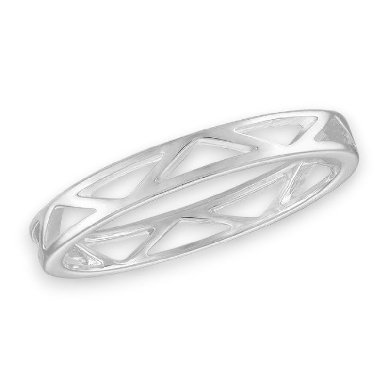 Cut-out Geometric Band - Stack Ring - Mellow Monkey