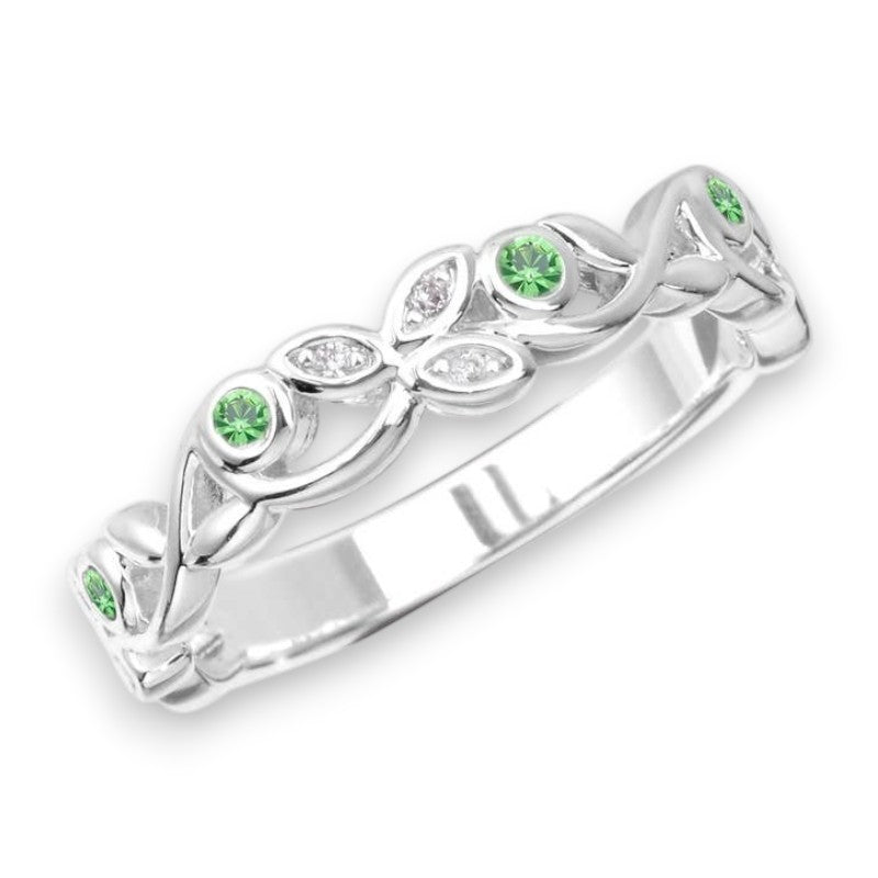 Peridot Vine Infinity - Stack Ring - Mellow Monkey