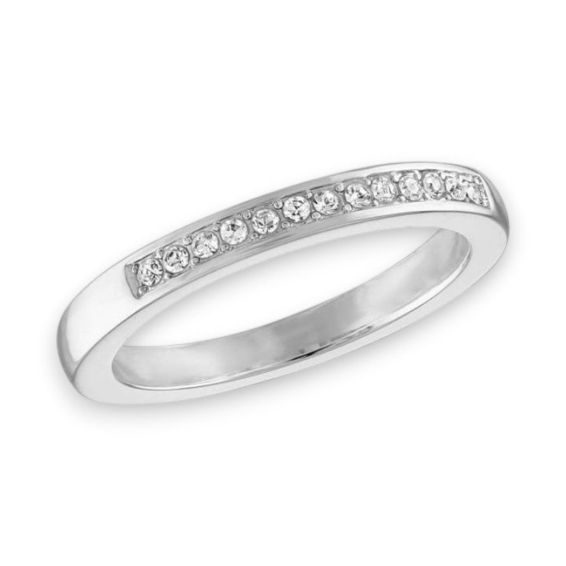 Channel Set Cubic Zirconia Band - Stack Ring - Mellow Monkey