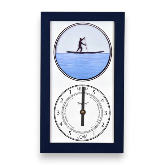 Tidepieces - Paddleboard Guy Tide Clock - Navy