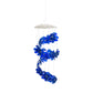 White Capiz Top With Blue Capiz Fish Spiral Mobile - 14-in - Mellow Monkey