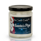Santas Pipe Holiday Candle - Funny Cherry Tobacco Scented - Mellow Monkey