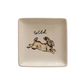 Wild - 5-in Square Stoneware Dish with Animal & Saying - Mellow Monkey