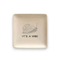 It's a Vibe - 5-in Square Stoneware Dish with Animal & Saying - Mellow Monkey