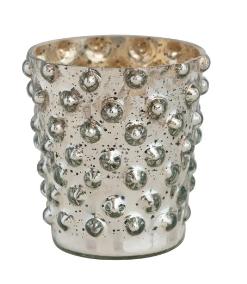 Two Tone Dotted Mercury Votive Holder - Mellow Monkey