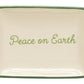 Holiday Phrase Stoneware Plate - 4-in x 3-in