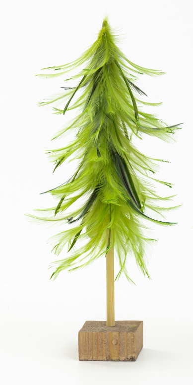Green Feather Tree on Stand - Mellow Monkey