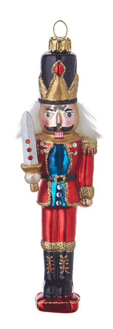 Vibrant Classic Nutcracker Ornament - 6-1/2-in - Mellow Monkey