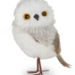 Faux Fur Owl Ornament - 4-3/4-in - Mellow Monkey