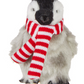 Faux Fur Penguin with Scarf Ornament - 3-1/2-in - Mellow Monkey