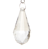 Crystal Pearl Drop Ornament - 5-3/4-in - Mellow Monkey